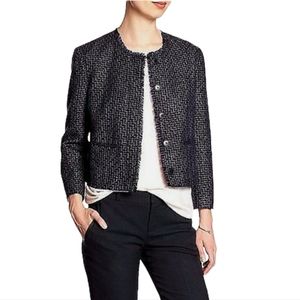Banana Republic/ Women's Lurex Boucle Jacket Multi Color/  Size 4